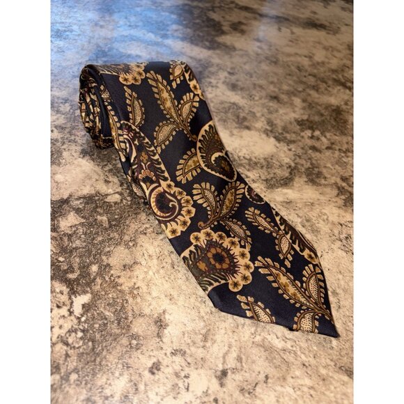 Hathaway Men’s Necktie All Silk Made In USA Fast Shipping! (Paisley)‎ - Picture 1 of 2
